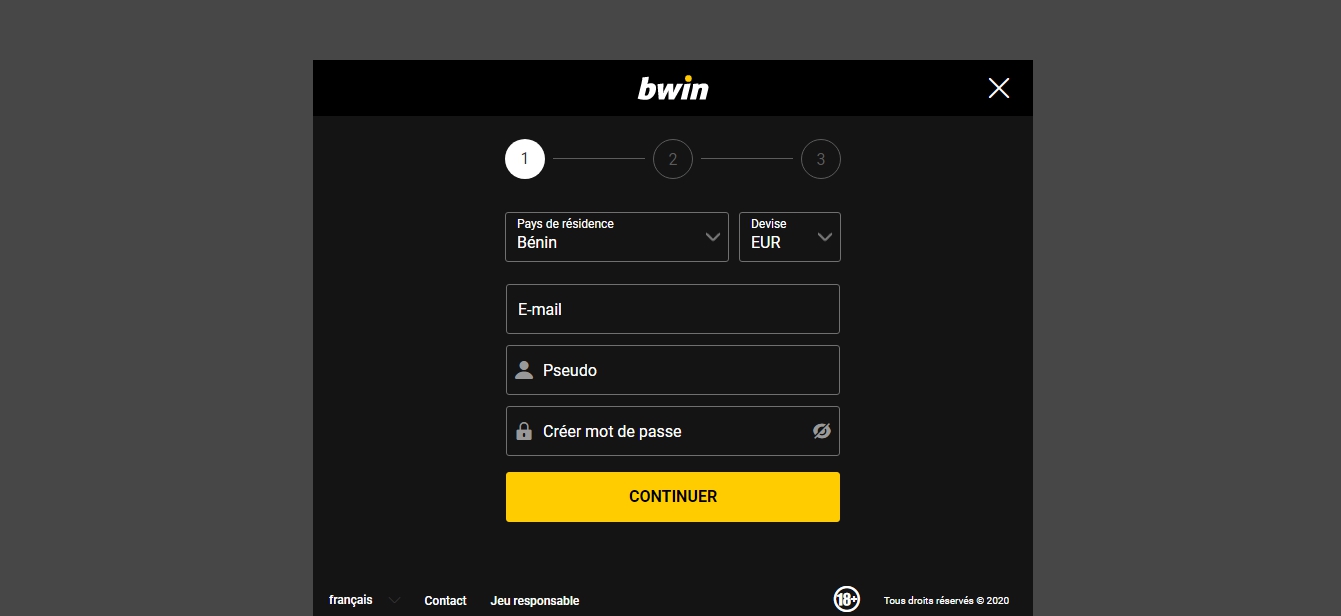 How to register on the site Bwin Nigeria